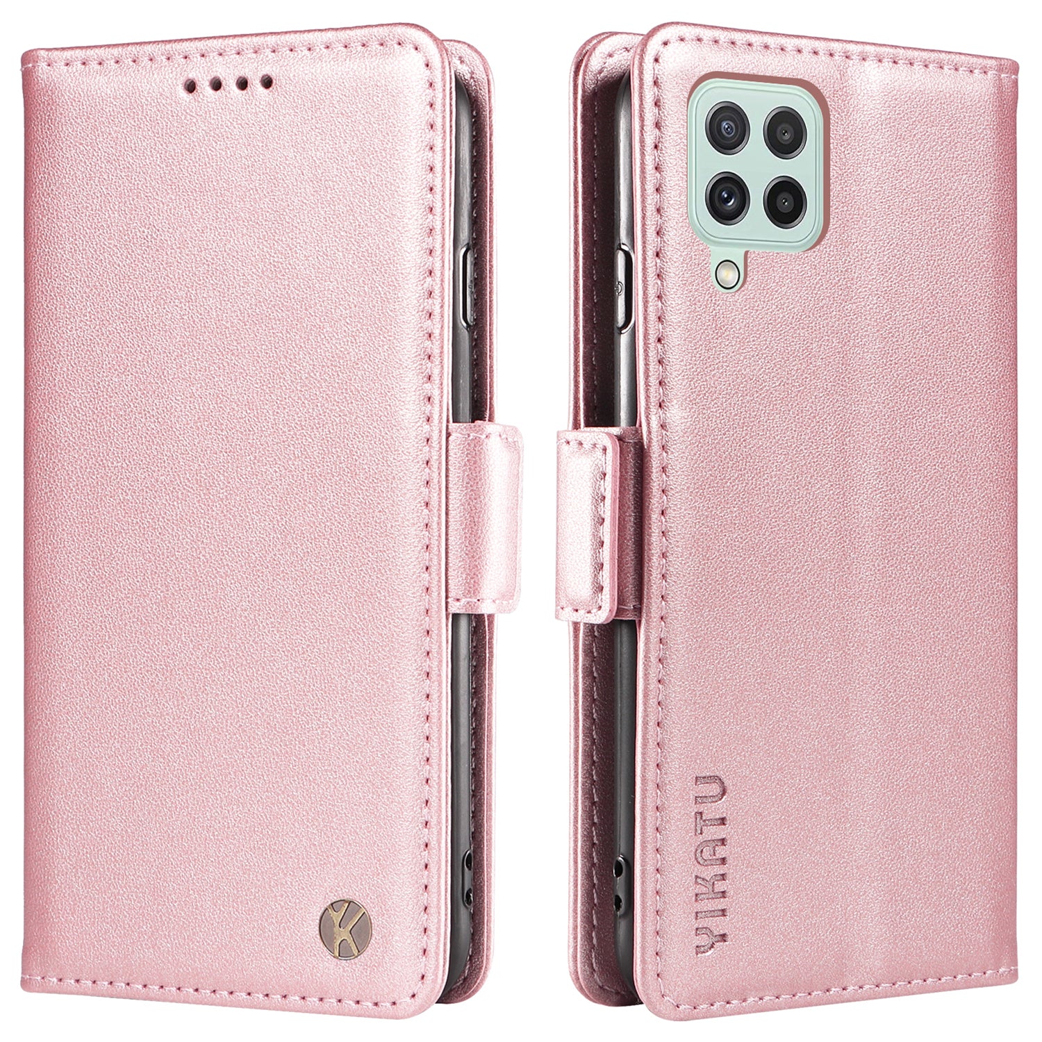 YIKATU YK-003 For Samsung Galaxy A22 4G (EU Version) / M22 / M32 (Global Version) 4G PU Leather Stand Phone Cover Wallet Case YIKATU YK-003 For Samsung Galaxy A22 4G (EU Version) / M22 / M32 (Global Version) 4G PU Leather Stand Phone Cover Wallet Case